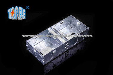 BS4662 سوئیچ GI یک گروه / دو گروه جعبه های الکتریکی و پوشش، جعبه های لوله های GI