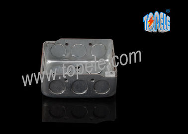 4 × 4 مربع جعبه فلزی الکتریکی جعبه سوئیچ EMT 1 - 1 / 2&quot; عمق