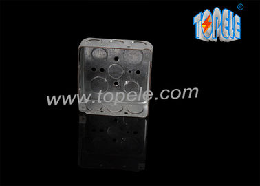 4 × 4 مربع جعبه فلزی الکتریکی جعبه سوئیچ EMT 1 - 1 / 2&quot; عمق
