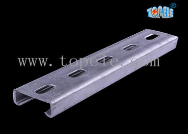 سیاه HDG Slotted Plain Strut Unistrut کانال برای حمایت از لوله های 41X 41MM