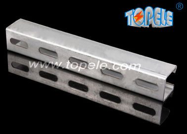 سیاه HDG Slotted Plain Strut Unistrut کانال برای حمایت از لوله های 41X 41MM