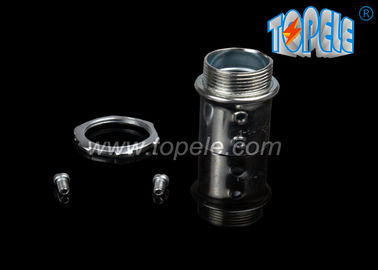 گالوانیزه فولاد مرد cast زنک پوشش داده شده مجموعه پیچ EMT کانکتور لوله / کانکتور فلزی الکتریکی