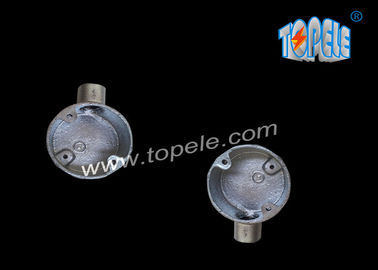 BS4568 فیتینگ لوله های آهن شکن قابل ریختگی/ 25mm گالوانیزه ترمینال یک طرفه جعبه / جعبه لوله
