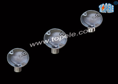 BS4568 فیتینگ لوله های آهن شکن قابل ریختگی/ 25mm گالوانیزه ترمینال یک طرفه جعبه / جعبه لوله
