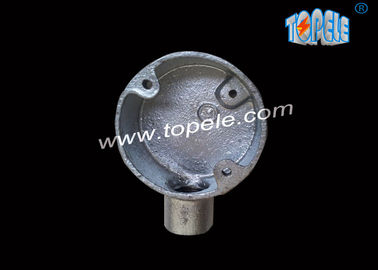 BS4568 فیتینگ لوله های آهن شکن قابل ریختگی/ 25mm گالوانیزه ترمینال یک طرفه جعبه / جعبه لوله