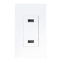 LD-U001 4.2A Smart High Speed USB Charger Outlet، 2 پورت USB با 2 صفحه دیواری