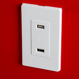 LD-U001 4.2A Smart High Speed USB Charger Outlet، 2 پورت USB با 2 صفحه دیواری