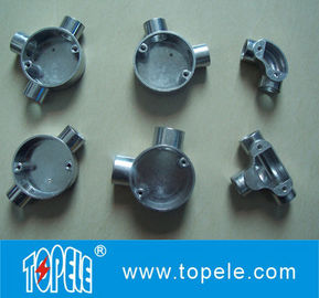 TOPELE BS4568 / BS31 آهن نرم / آلومینیوم یک طرفه ترمینال لوله های الکتریکی جعبه اتصال دایره ای / ابزار دستی