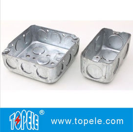 4&quot; 1-1/2&quot; فولاد عمیق مربع / مستطیل لوله خروجی اتصال جعبه، جعبه های الکتریکی و پوشش