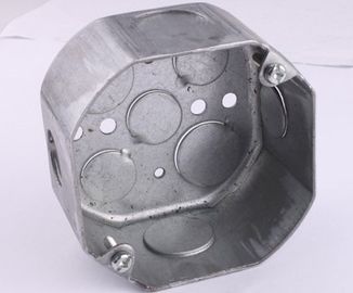 TOPELE 54171 ، 4 ′′ استیل هشت گوشه ای جعبه های لوله های الکتریکی گالوانیزه، 2-1/8 &quot;عمق، 1/2 اینچ Knockou