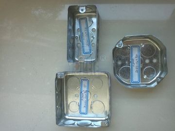 TOPELE 54171 ، 4 ′′ استیل هشت گوشه ای جعبه های لوله های الکتریکی گالوانیزه، 2-1/8 &quot;عمق، 1/2 اینچ Knockou