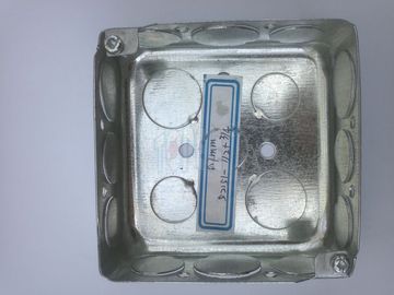 TOPELE 4 ′′ گالوانیزه فولاد مربع لوله الکتریکی جعبه فلزی، 52151-1/2&quot;&amp; 3/4&quot;