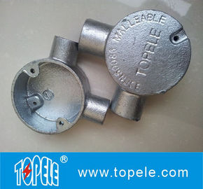 GI BS4568 لوله نصب 20mm 25mm 32mm 90 زاویه راه دایره ای جعبه اتصال