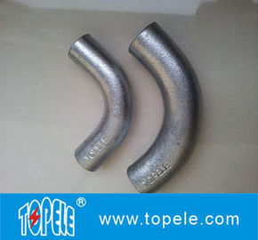 BS4568 لوازم لوله 20mm، 25mm آستین سخت آهن انعطاف پذیر ، 90 درجه