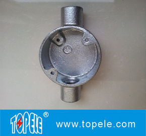 BS4568 جعبه اتصال الکتریکی دایره ای آهن / آلومینیوم دو طرفه قابل انعطاف - از طریق راه