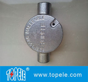 BS4568 جعبه اتصال الکتریکی دایره ای آهن / آلومینیوم دو طرفه قابل انعطاف - از طریق راه