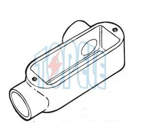 1 اینچ آلومینیوم LR نوع IP65 EMT Threaded / بدن لوله سخت با پوشش