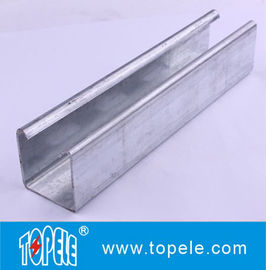 کانال ساده41x25mm، 41x35mm پیش گالوانیزه شده سوراخ شده ساده / سوراخ شده Strut Channel Channel Unistrut Channel