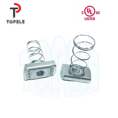 گرم DIP گالوانیزه الکترولیت فولاد ضد زنگ Long Spring Nut M6 M8