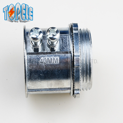 IEC 61386 25mm Connector EMT Aleacion Zinc EMT Connector Set نوع پیچ