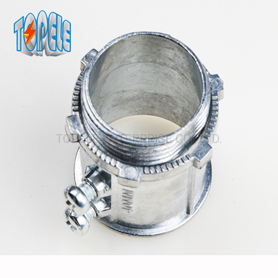 IEC 61386 25mm Connector EMT Aleacion Zinc EMT Connector Set نوع پیچ