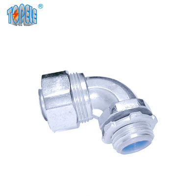 مایع تنگ Quincunx سر روی زینک 90 درجه زاویه کانکتور استاندارد IEC