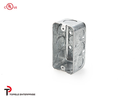 2 اینچ x4 اینچ / دستگاه US Standard Pre-Galvanized Steel Switch جعبه های لوله های مستطیل / جعبه های لوله های الکتریکی