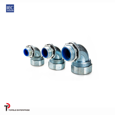 مایع تنگ Quincunx سر روی زینک 90 درجه زاویه کانکتور استاندارد IEC