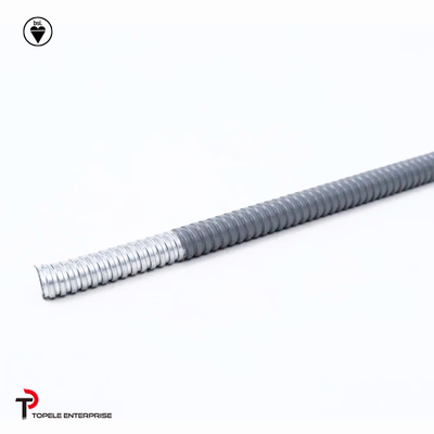 فولاد گالوانیزه الکتریکی PVC لوله انعطاف پذیر و لوازم جانبی خاکستری
