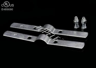 کلیمپ بلند کننده لوله نقره ای صنعتی سفارشی برای پشتیبانی کابل، مواد ساختمانی ساختار فولادی بلند کننده زبان کوتاه