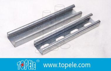 کانال گالوانیزه سیاه 41X41MM Unistrut, HDG Slotted / Plain Strut Channel برای پشتیبانی از لوله ها