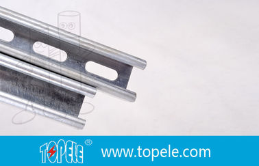 کانال گالوانیزه سیاه 41X41MM Unistrut, HDG Slotted / Plain Strut Channel برای پشتیبانی از لوله ها