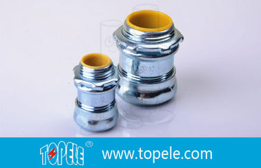 اتصال دهنده فشرده سازی فولادی EMT با کیفیت بالا / 1/2 تا 4 اینچ لوازم لوله EMT الکتریکی