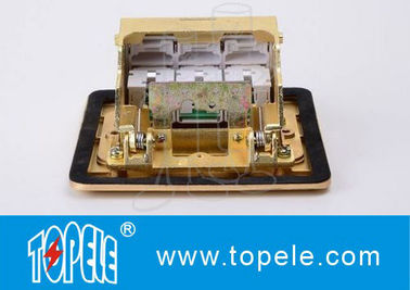 OEM مربع پانل مس / GFCI گیرنده دور آلومینیوم آلیاژ POP-up نوع کف سوکت