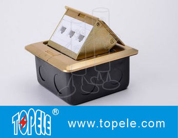 OEM مربع پانل مس / GFCI گیرنده دور آلومینیوم آلیاژ POP-up نوع کف سوکت