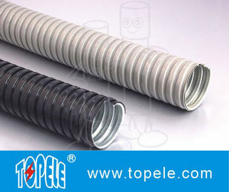 فولاد گالوانیزه الکتریکی PVC لوله انعطاف پذیر و لوازم جانبی خاکستری