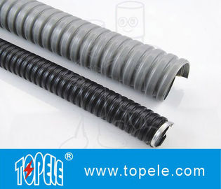 فولاد گالوانیزه الکتریکی PVC لوله انعطاف پذیر و لوازم جانبی خاکستری