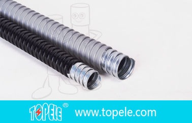 فولاد گالوانیزه الکتریکی PVC لوله انعطاف پذیر و لوازم جانبی خاکستری