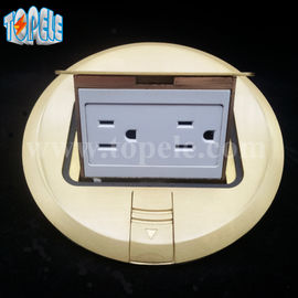 پانل مربع مس / آلومینیوم گرد آلیاژ POP-up نوع سوکت کف GFCI ظرف OEM