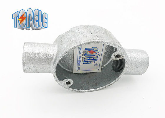 BS4568 / BS 31 جعبه دایره ای دو راه از طریق فیت کردن لوله های آهن نرم / آلومینیوم GI