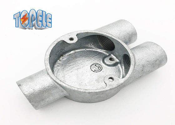 جعبه های آهن نرم BS4568 لوله 20mm شاخه 3 راه / Y راه Box BS لوله Box