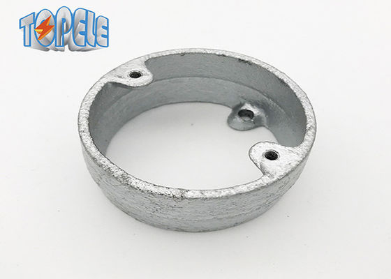 برخورد الکتریکی BS 4568 لوله ای جعبه تمدید آهن نرم / حلقه تمدید