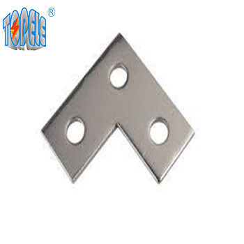 3 سوراخ سوراخ شده صفحه زاویه مسطح گالوانیزه کانال Unistrut