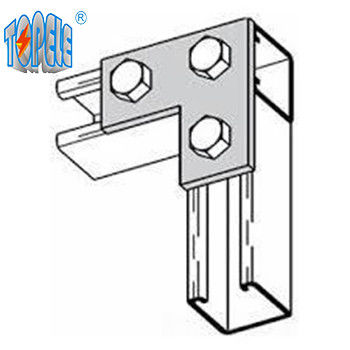 3 سوراخ سوراخ شده صفحه زاویه مسطح گالوانیزه کانال Unistrut