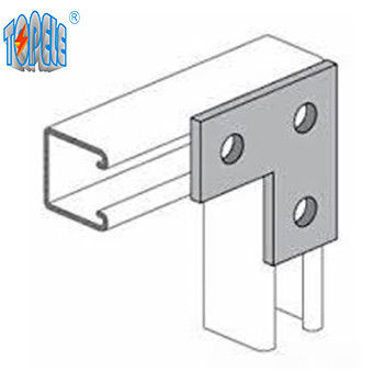3 سوراخ سوراخ شده صفحه زاویه مسطح گالوانیزه کانال Unistrut