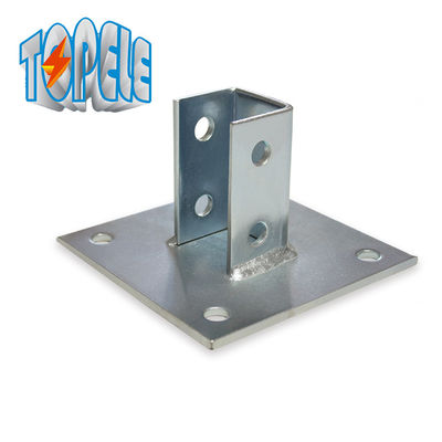 4 سوراخ واحد کانال پست پایه 13/32 &quot;پلاک Unistrut