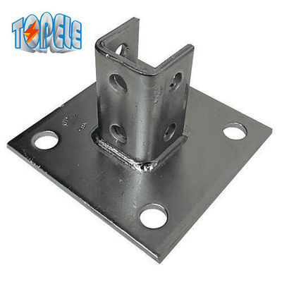 4 سوراخ واحد کانال پست پایه 13/32 &quot;پلاک Unistrut