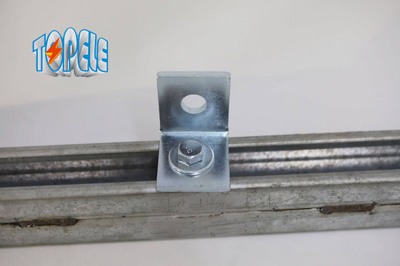 2 سوراخ آخر زاویه 3mm Unistrut کانال کانکتور