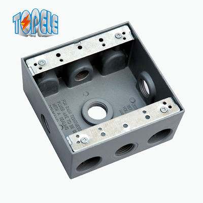UL فهرست شده 4x2 جعبه های ضد آب و هوا آلومینیوم یک / دو گینگ