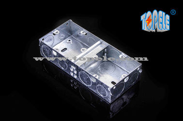 BS4662 سوئیچ GI یک گروه / دو گروه جعبه های الکتریکی و پوشش، جعبه های لوله های GI